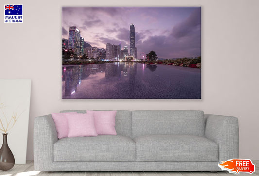 Harbour and Reflection, Hong kong, China Print 100% Australian Made