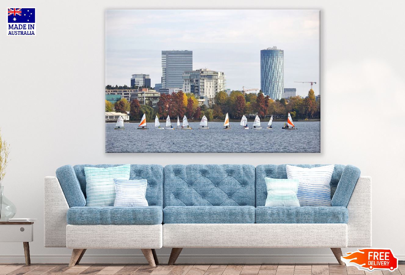 Bucharest City View From Park Photograph, Romania Print 100% Australian Made