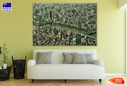 Tokyo City Aerial View Photography, Japan Print 100% Australian Made
