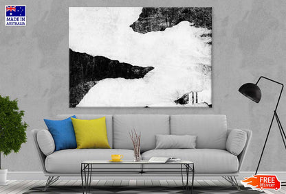 Wall B&W Abstract Design Painting Print 100% Australian Made