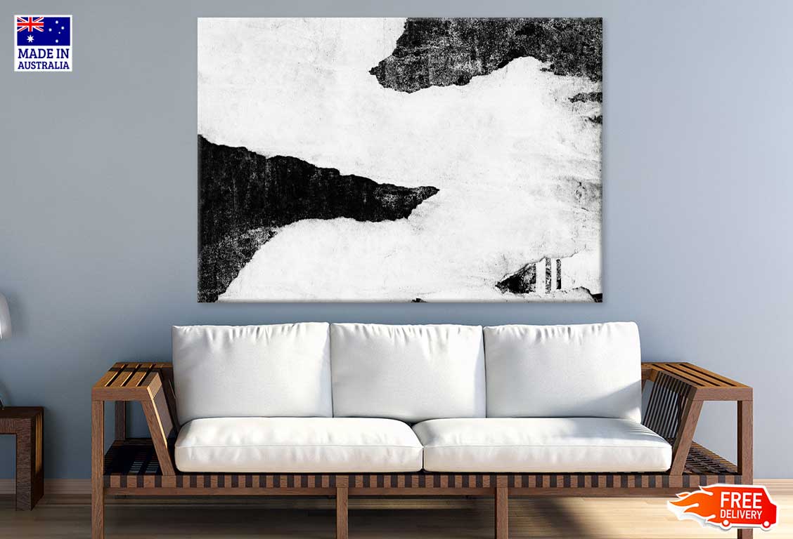 Wall B&W Abstract Design Painting Print 100% Australian Made