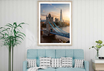 Tower Bridge London Sunset View Photograph Home Decor Premium Quality Poster Print Choose Your Sizes