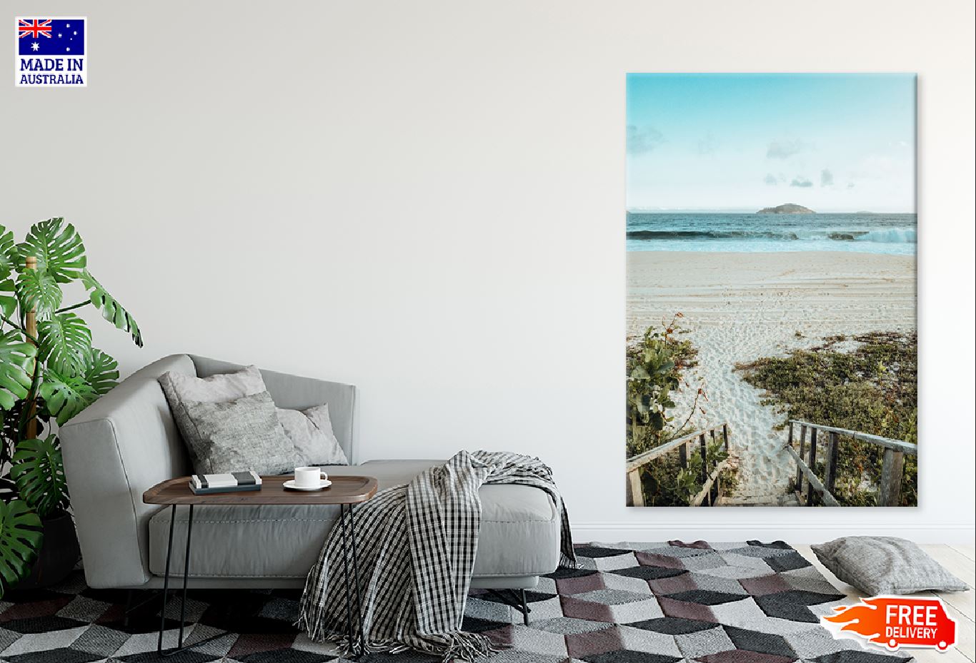 Rio de Janeiro Beach Pier View Photograph Print 100% Australian Made