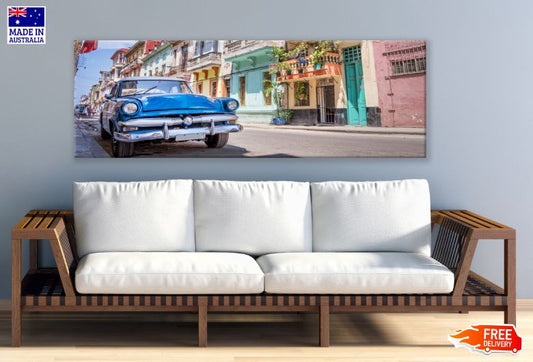 Panoramic Canvas Car & City High Quality 100% Australian made wall Canvas Print ready to hang