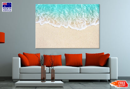 Soft Blue Ocean Wave Sea Aerial View Photograph Print 100% Australian Made