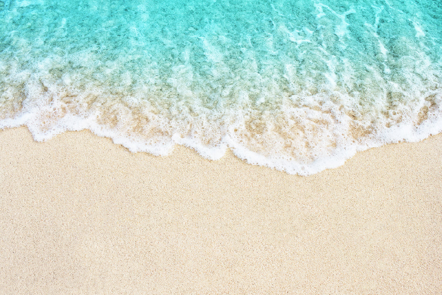 Soft Blue Ocean Wave Sea Aerial View Photograph Print 100% Australian Made
