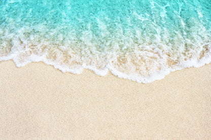 Soft Blue Ocean Wave Sea Aerial View Photograph Print 100% Australian Made