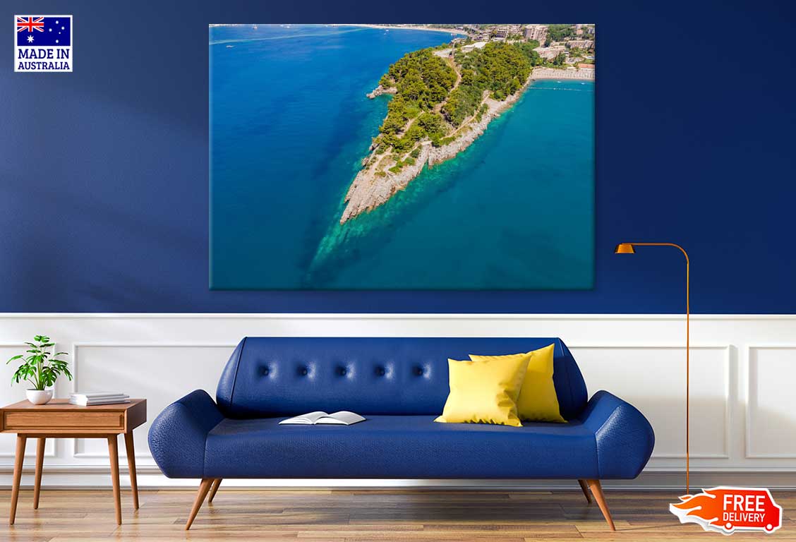 Picturesque Sea Adriatic Coast View Photograph Print 100% Australian Made