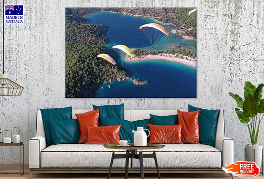 Parachute & Ölüdeniz Beach Island View Photograph Print 100% Australian Made