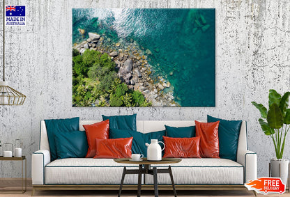Rocks & Trees Phuket Sea Aerial View Photograph Print 100% Australian Made