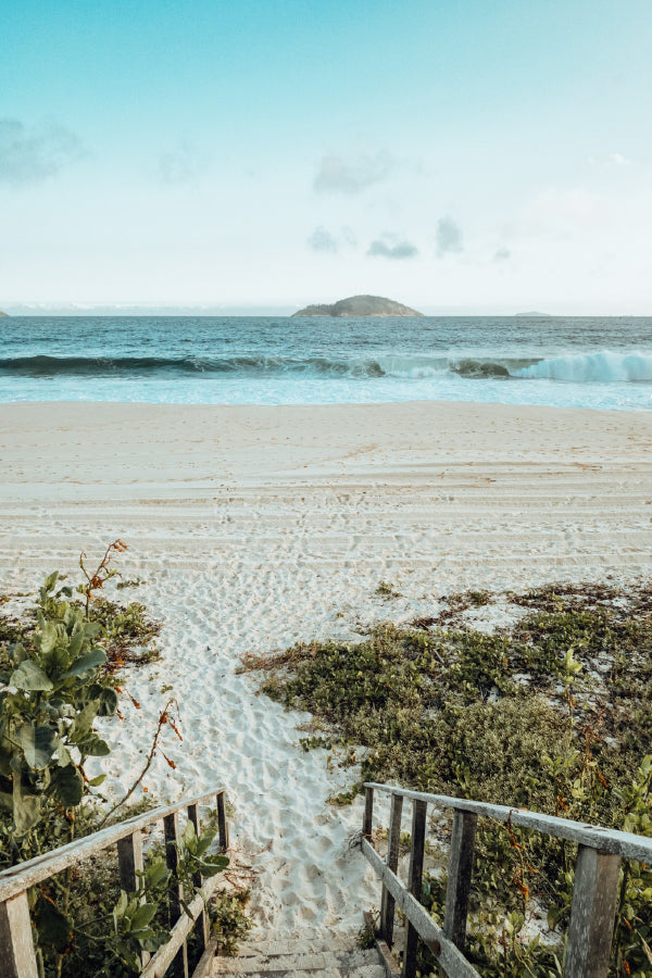 Rio de Janeiro Beach Pier View Photograph Print 100% Australian Made