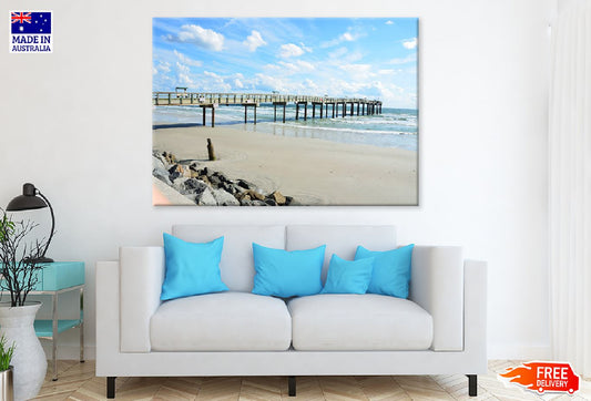 Saint Augustine Beach Wooden Pier Photograph Print 100% Australian Made
