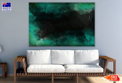 Black & Green Abstract Design Print 100% Australian Made