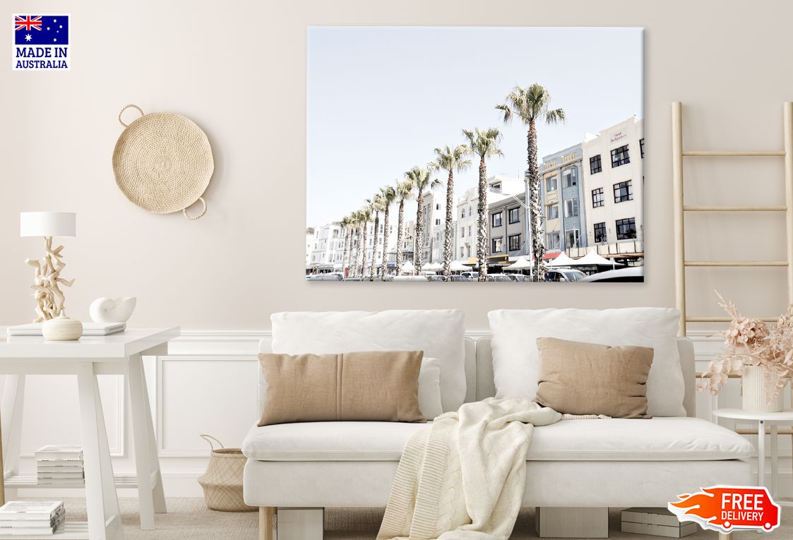 Palm Tree & Beach Sydney In Australia Print 100% Australian Made
