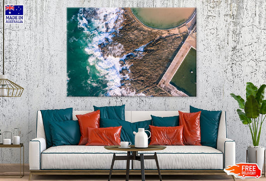 Newcastle Ocean Baths Aerial View Photograph Print 100% Australian Made