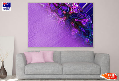 Purple Abstract Design Print 100% Australian Made