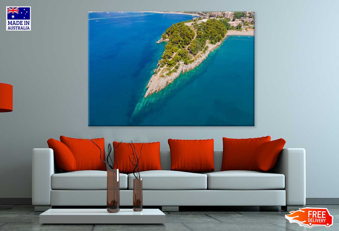 Picturesque Sea Adriatic Coast View Photograph Print 100% Australian Made