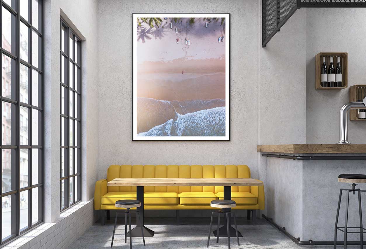 Philippines Sandy Seashore Aerial View Photograph Home Decor Premium Quality Poster Print Choose Your Sizes