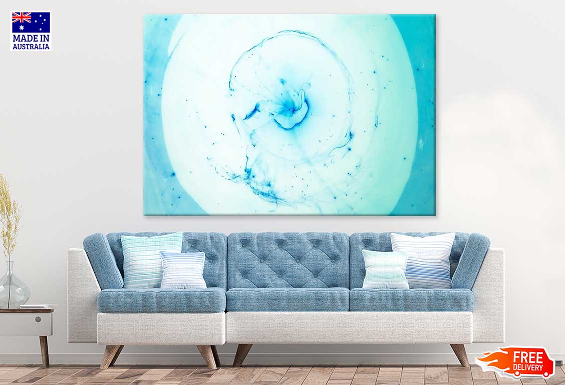 Blue & White Abstract Design Print 100% Australian Made