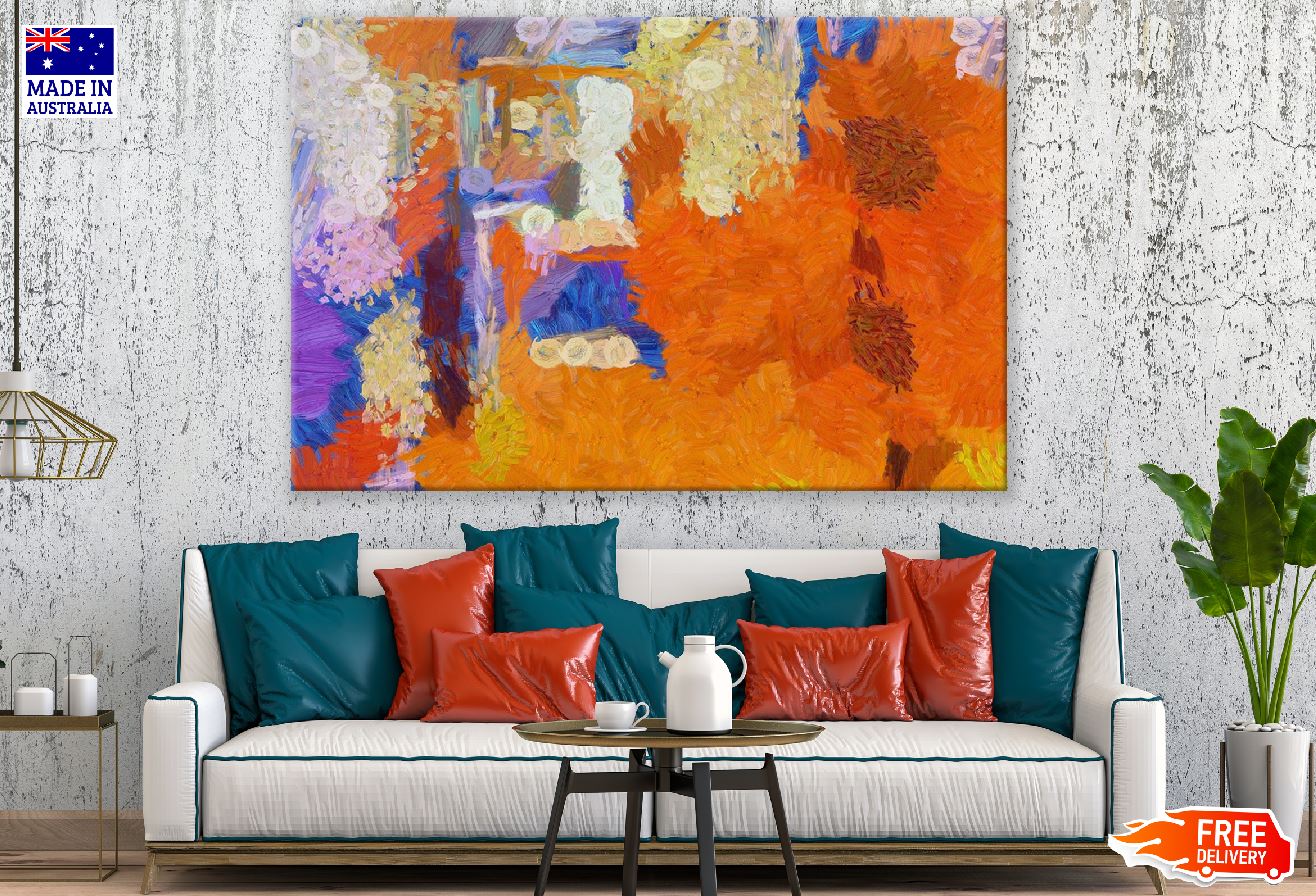 Colorful Watercolor Abstract Design Print 100% Australian Made