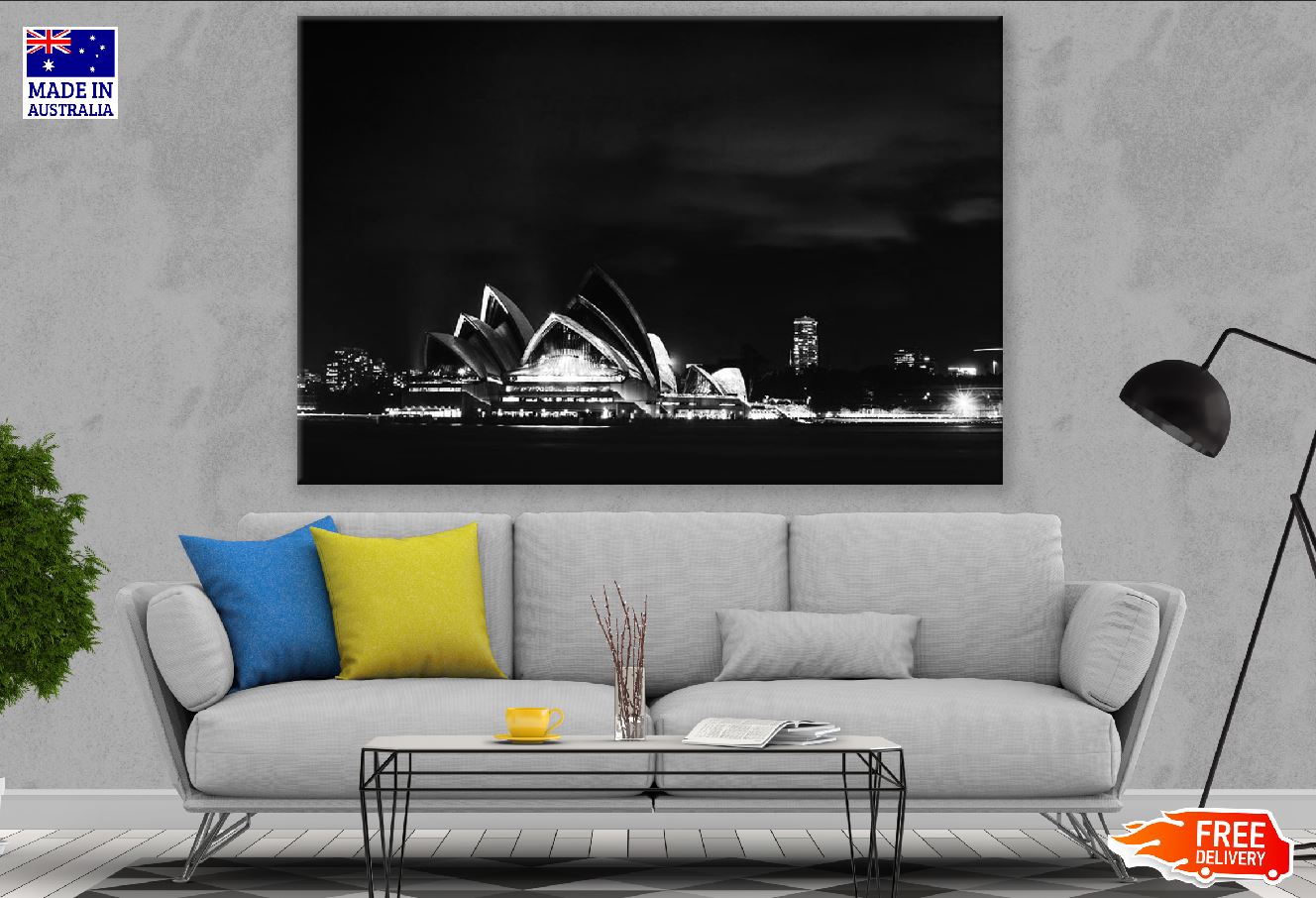 Sydney Opera House B&W View Photograph Print 100% Australian Made