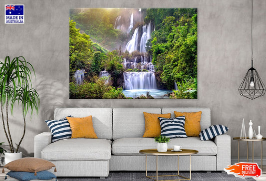 Thi Lo Su Waterfall View Photograph Thailand Print 100% Australian Made