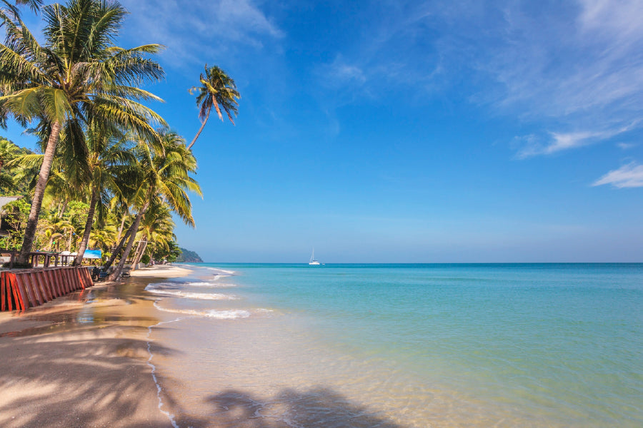 Bella Home Thailand Koh Chang Island Sand Beach Print Canvas Ready to hang