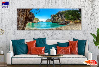 Panoramic Canvas Lao Lading Island View Photograph High Quality 100% Australian Made Wall Canvas Print Ready to Hang