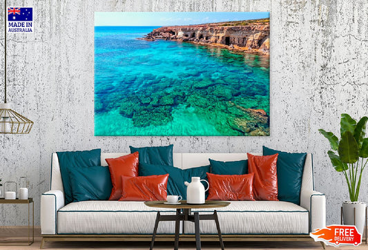 Seashore View Kavo Greko Cyprus Photograph Print 100% Australian Made