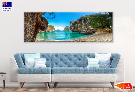 Panoramic Canvas Lao Lading Island View Photograph High Quality 100% Australian Made Wall Canvas Print Ready to Hang