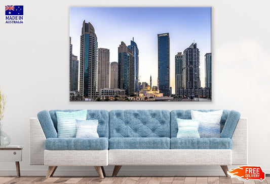 Luxury Dubai Marina Skyscrapers Photograph, UAE Print 100% Australian Made