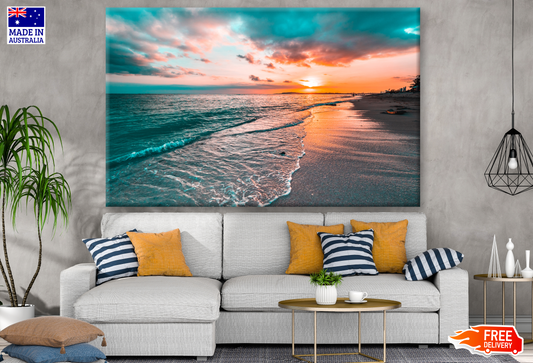 Golden Beach Sunset Photograph Print 100% Australian Made