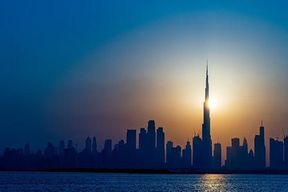 Dubai Cityscape Sunset Photograph Print 100% Australian Made
