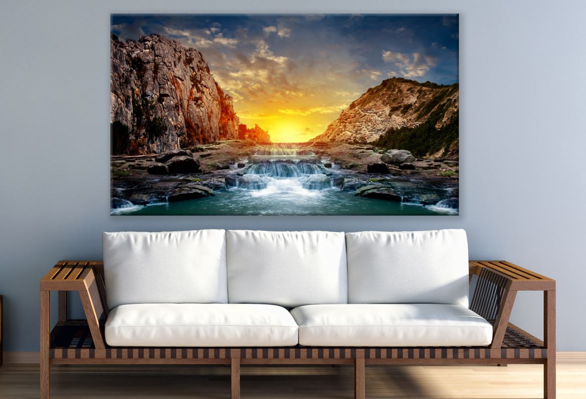 Stunning Waterstream Sunset View Print 100% Australian Made