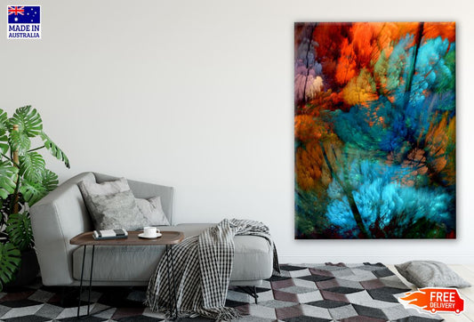 Colorful Abstract Design Print 100% Australian Made