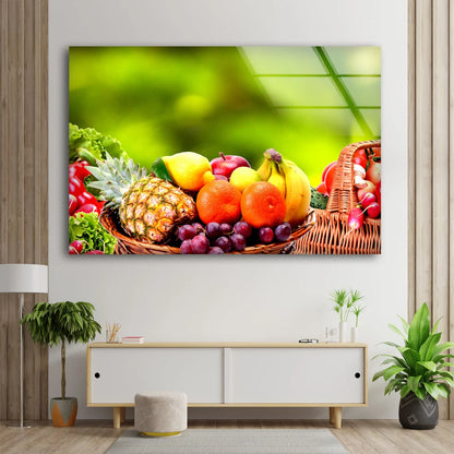 Fruit Basket Closeup Photograph Acrylic Glass Print Tempered Glass Wall Art 100% Made in Australia Ready to Hang