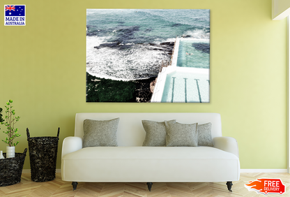 Icebergs Swimming Pool & Bondi Beach View Print 100% Australian Made