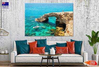 Sea & Cyprus Ayia Lovers Bridge View Photograph Print 100% Australian Made