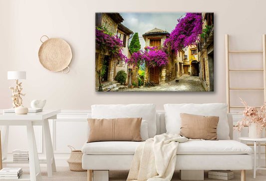 Bella Home Beautiful Old Town Of Provence Print Canvas Ready to hang