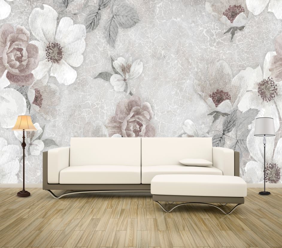 Wallpaper Murals Peel and Stick Removable Design Floral Design High Quality