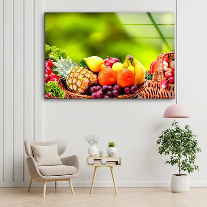 Fruit Basket Closeup Photograph Acrylic Glass Print Tempered Glass Wall Art 100% Made in Australia Ready to Hang