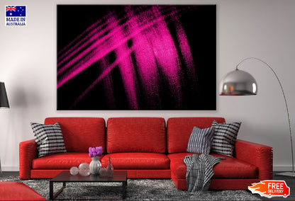 Pink Color Lines Abstract Design Print 100% Australian Made