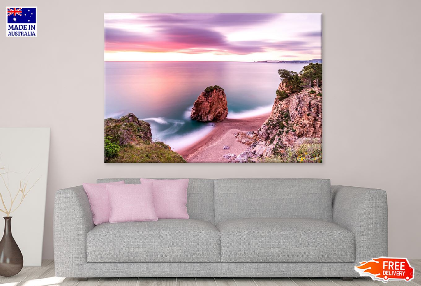 Rock Seahorse at Dawn Sunrise Photograph Print 100% Australian Made
