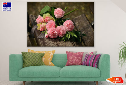 Pink Roses with Leaves Photograph Print 100% Australian Made