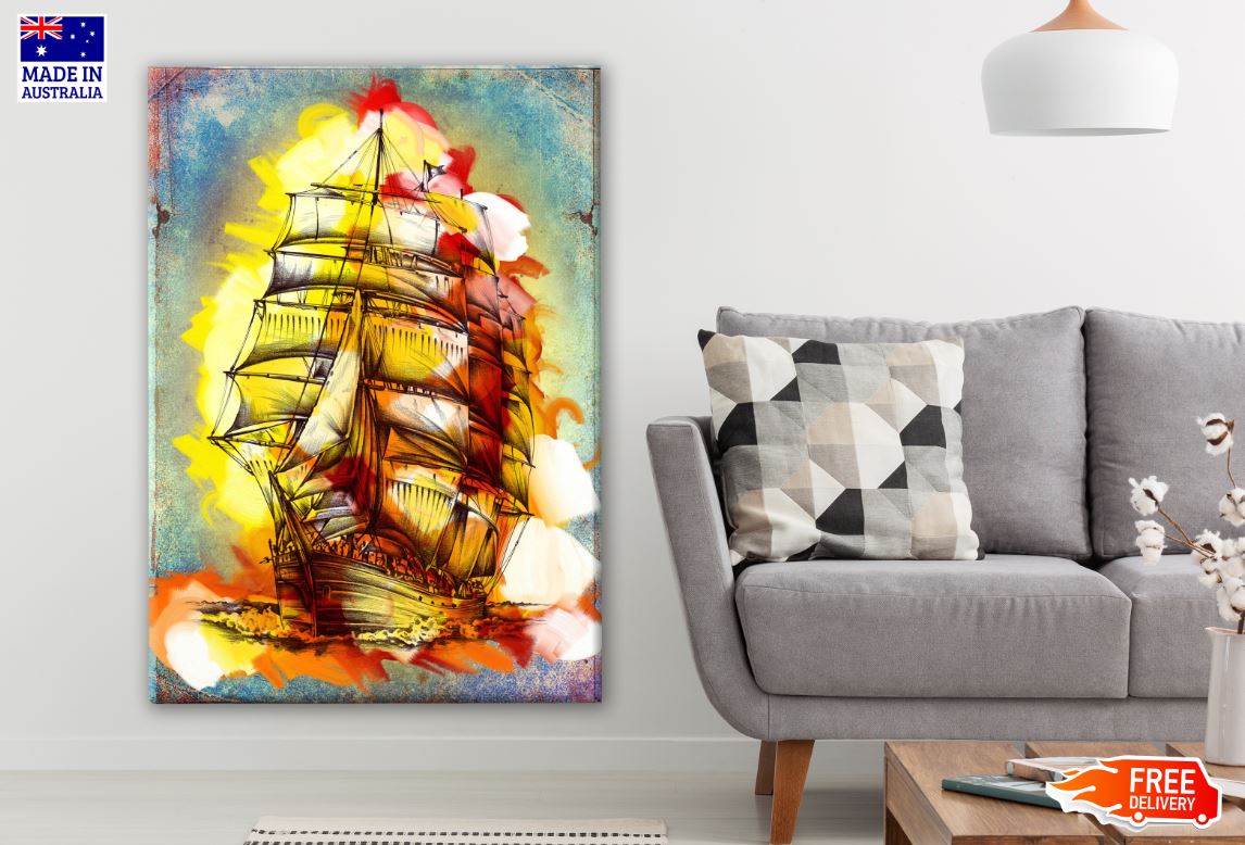 Stunning Boat Watercolor Painting Print 100% Australian Made
