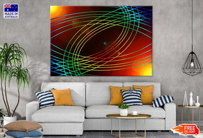 Colorful Abstract Design Print 100% Australian Made