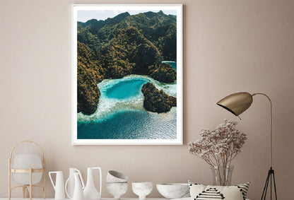 Suwehan Beach & Cliffs Aerial View Photograph Home Decor Premium Quality Poster Print Choose Your Sizes