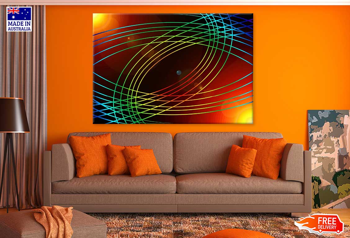 Colorful Abstract Design Print 100% Australian Made