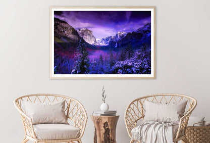 Yosemite Park Pink Digital Art Home Decor Premium Quality Poster Print Choose Your Sizes