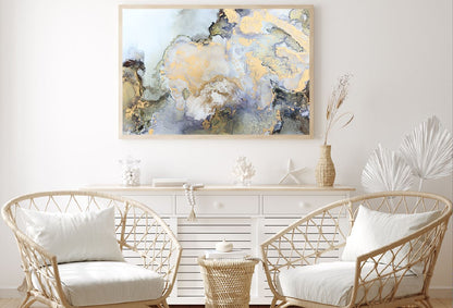 Black Purple & Gold Abstract Design Home Decor Premium Quality Poster Print Choose Your Sizes